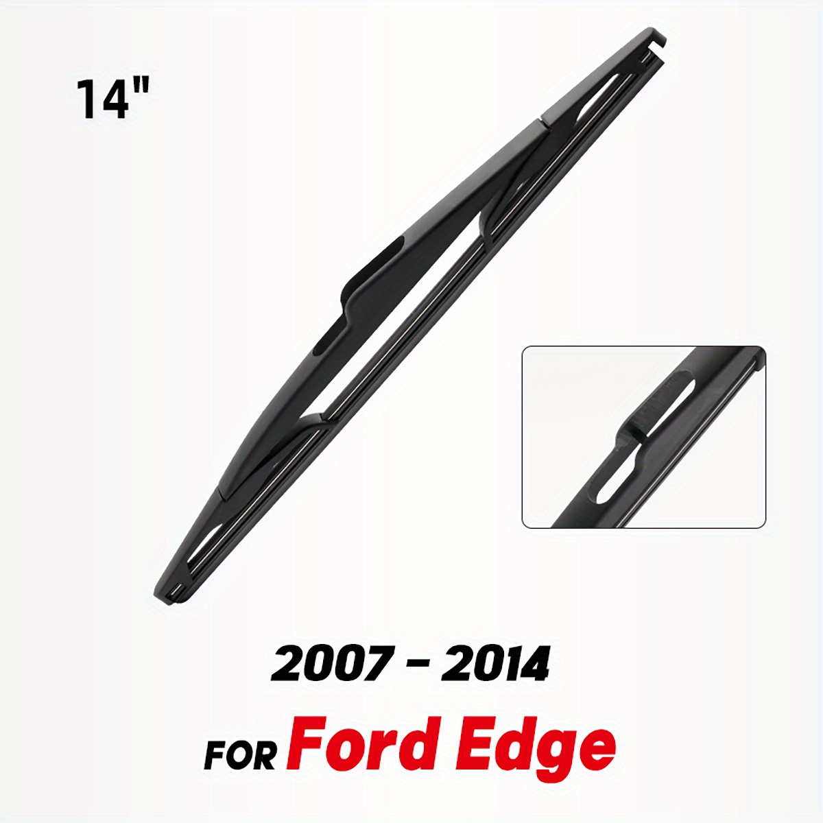 TEMU Wiper 14" Rear Wiper Blade For Ford Edge 2007 2008 2009 2010 2011 2012 2013 2014 Windshield Windscreen Rear Window
