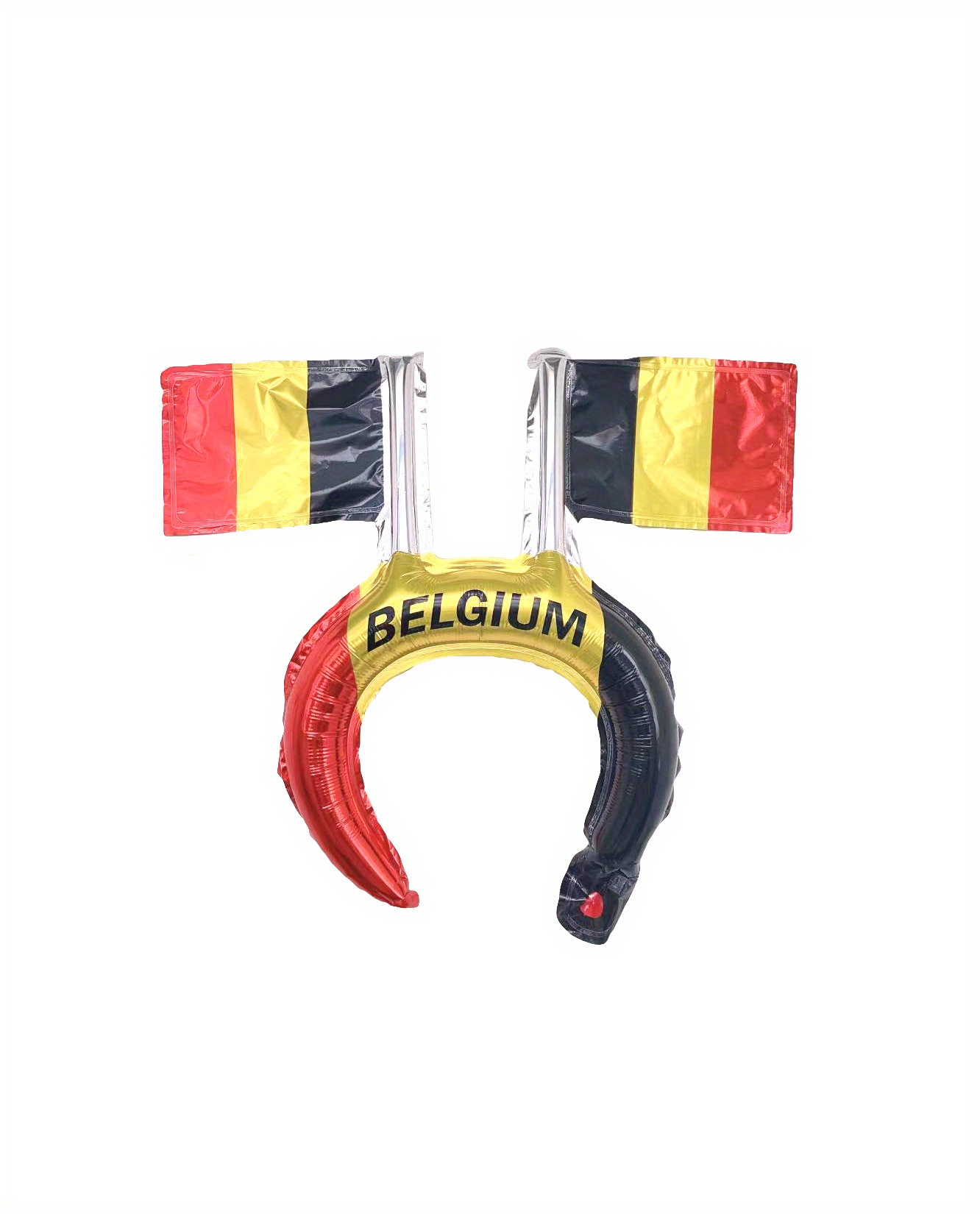 2024 supporter gear set of 2 inflatable headband balloons for fans no electricity event party headwear with   belgium england festive soccer cheer accessories details 1