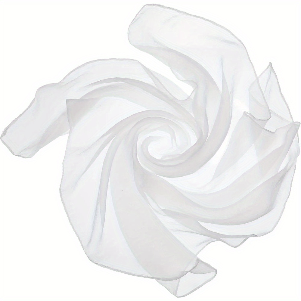 TEMU 1pc Thin Scarf Versatile Performance Dance New Small Square Scarf Candy-colored All-match Gauze Scarf