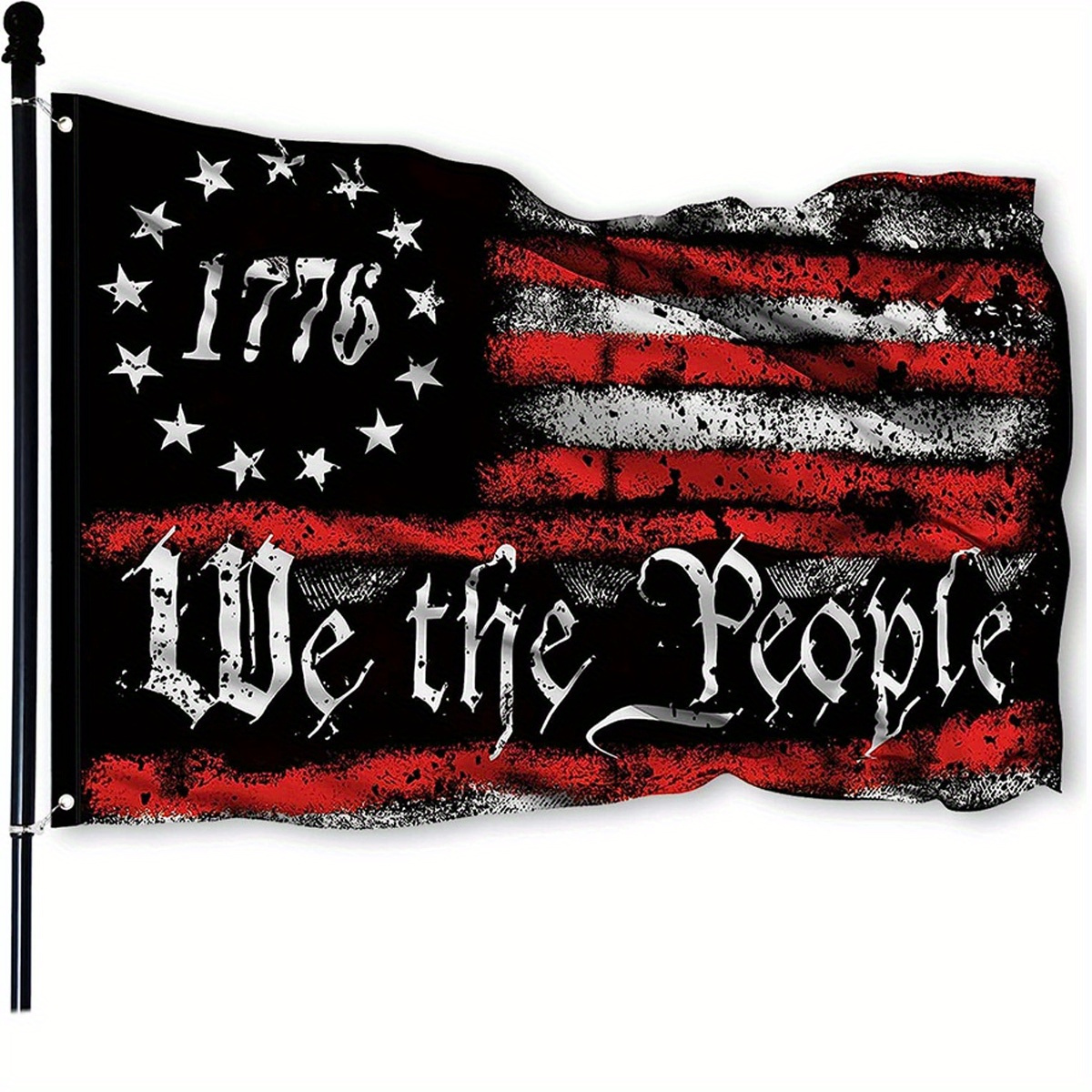 

We The People 1776 Flag 3x5 Feet 90x150cm Outdoor Betsy Ross 13 Star American Constitution Flags Indoor Garden Decoration With 2 Grommets