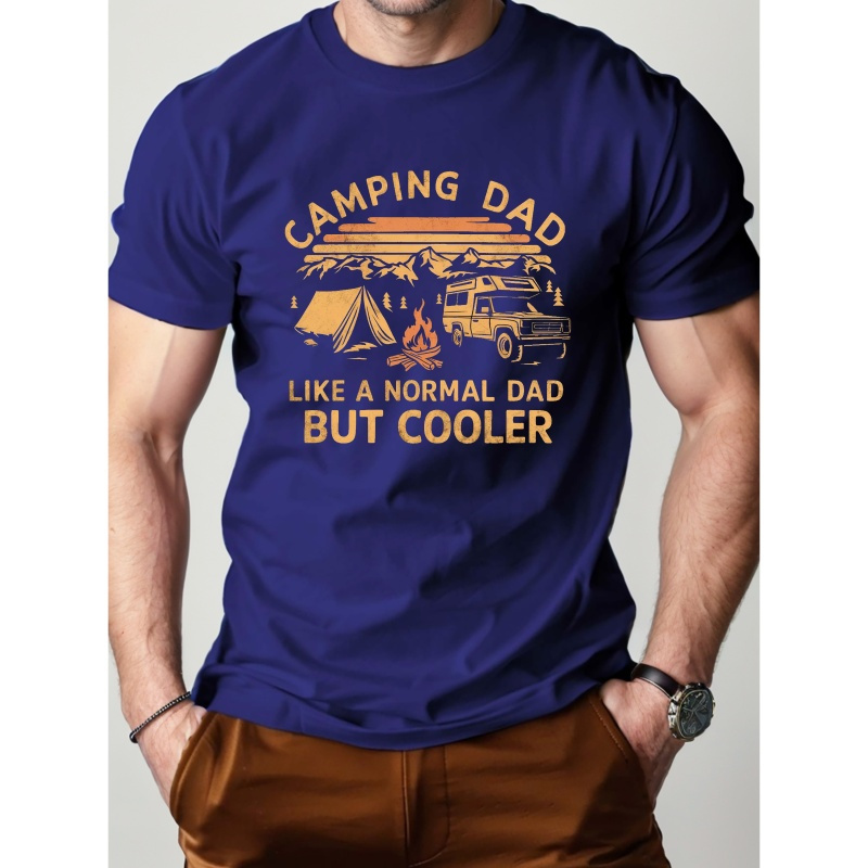 

Camping Dad But Cooler Pure Cotton Men's Tshirt Comfort Fit