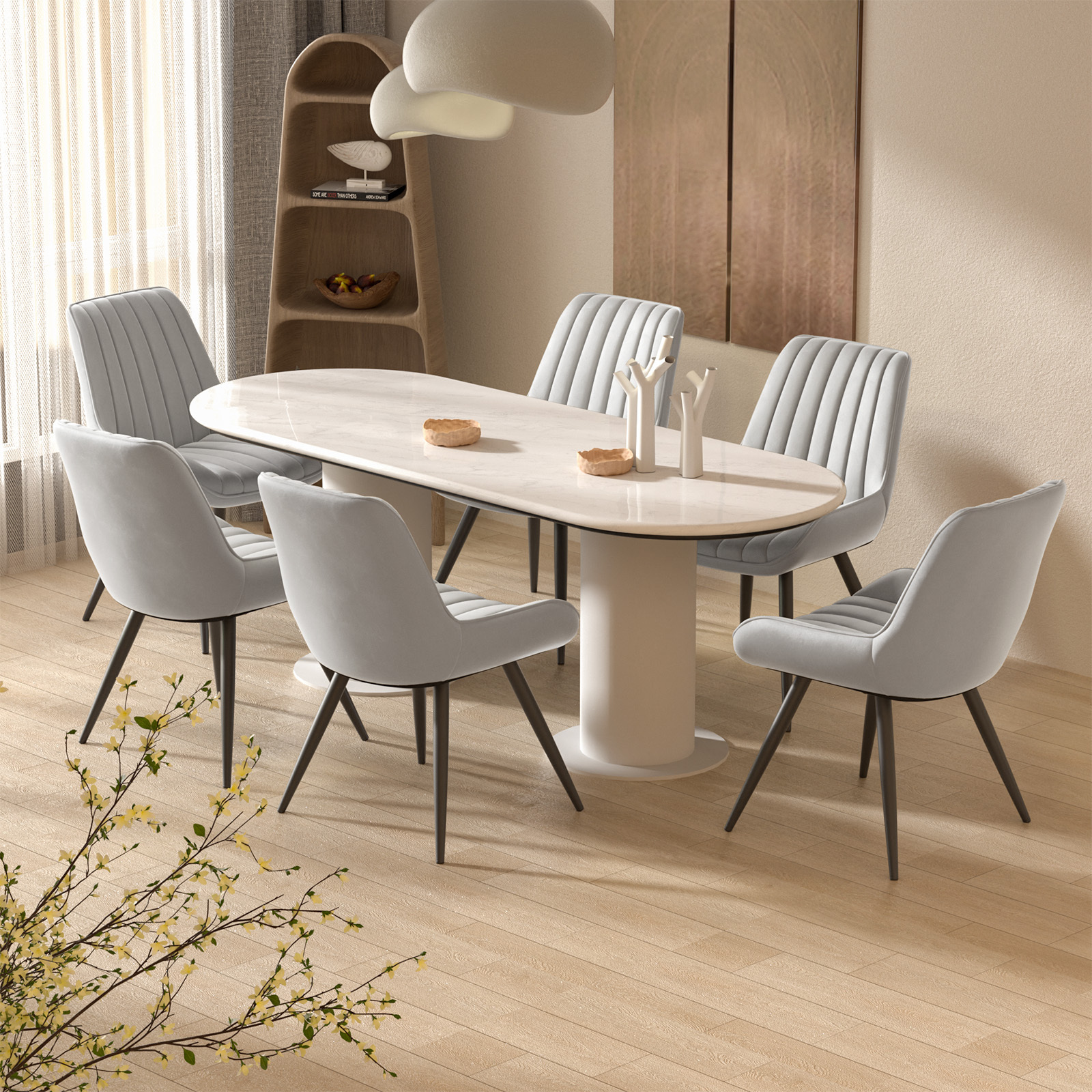 modern dining chairs comfy dining room chairs thick cushions Temu
