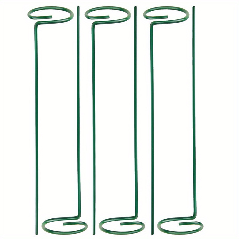 

Vintage Style 6pcs Metal Plant Support Stakes, Single Loop Flower Supports For Garden, Lightweight Plant Support Rods With Multiple Components For Indoor And Outdoor Use