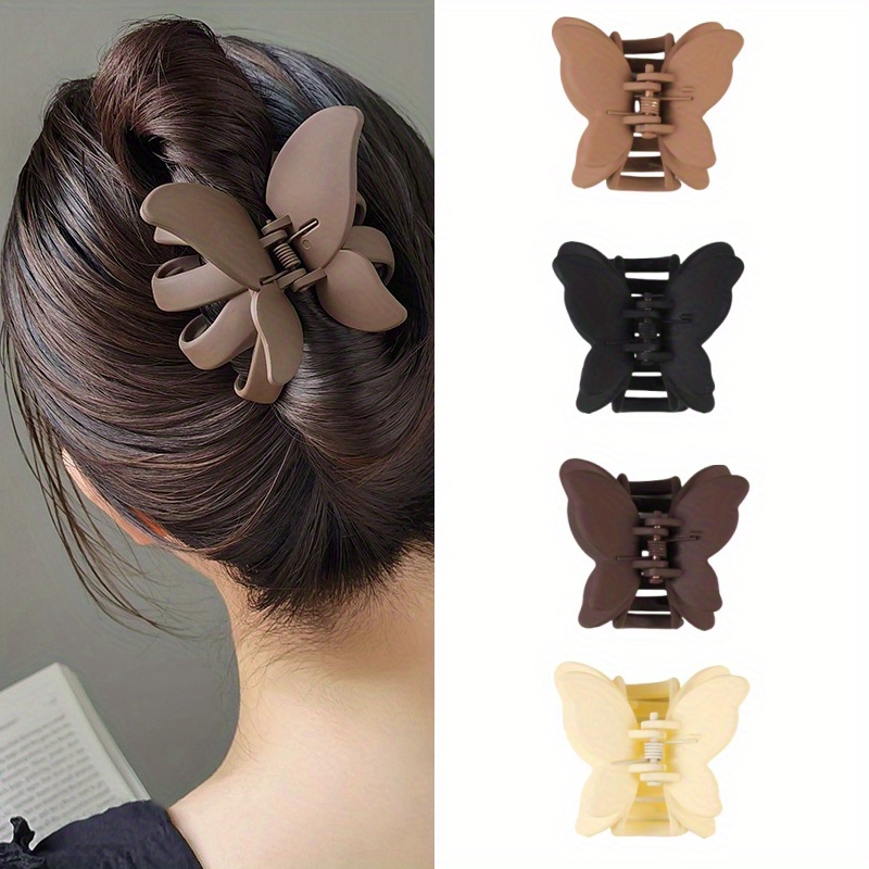 

4pcs Bow Clasp Clip, New Small Bow Hair Clip, Women's Retro Simple And Versatile Hair Clip, Fashion Hair Accessories