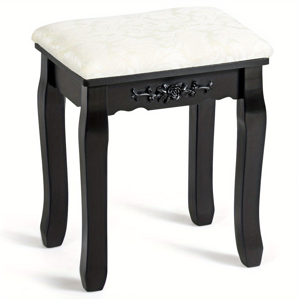 

Lifezeal Dressing Stool Vanity Makeup Pad Cushioned Chair Seat Black