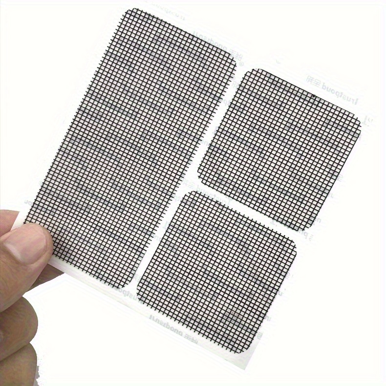 Window Screen Repair Kit Self adhesive Cuttable Mesh Patches Temu Canada