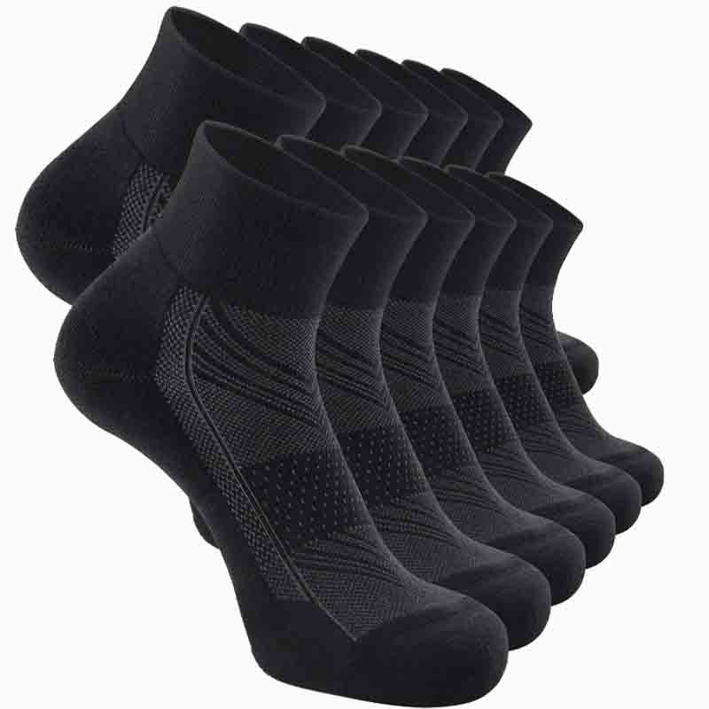 

12 Pack Men's Soft Padded Ankle Socks, Sports And