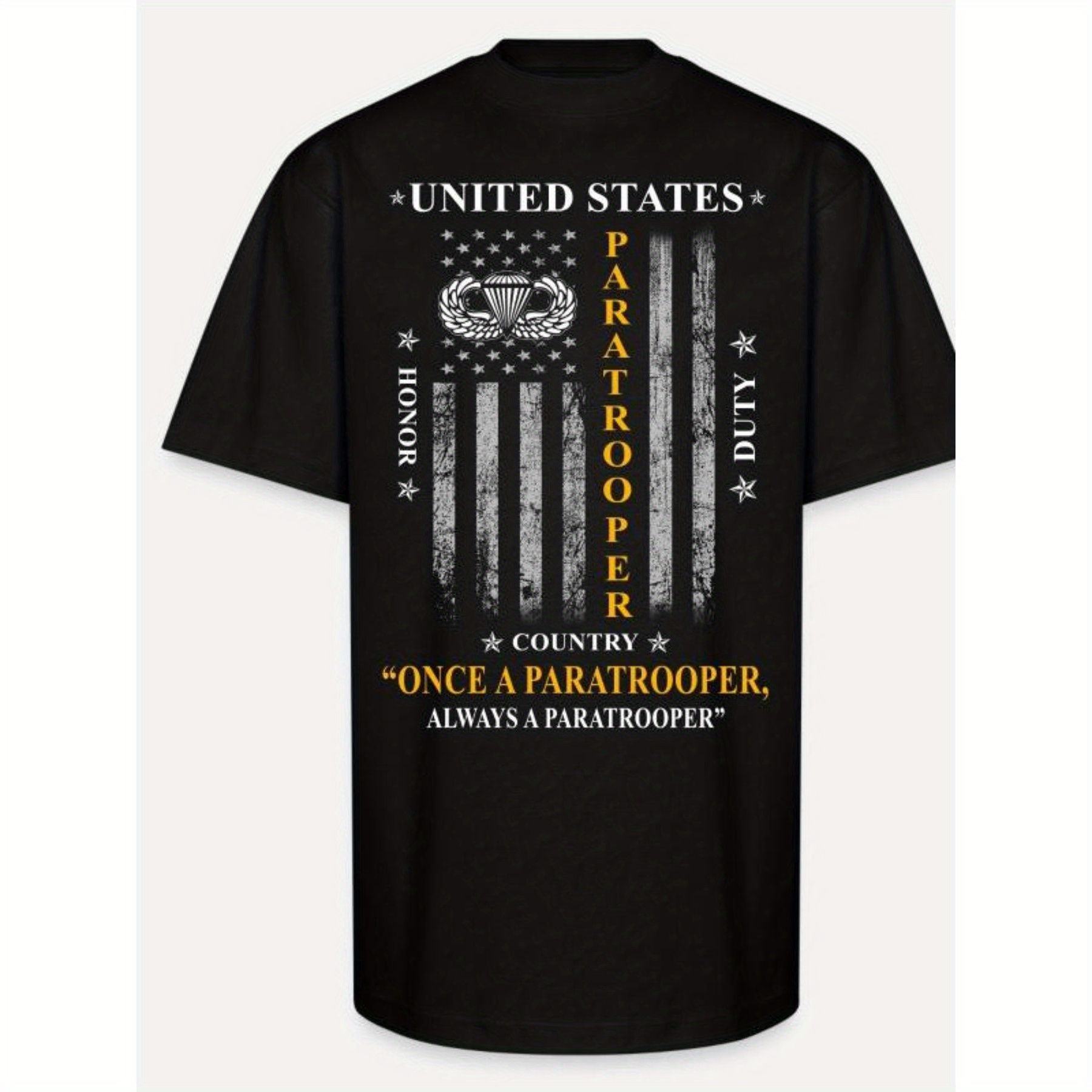 

Airborne Paratrooper, 82nd Airborne Paratrooper Men's Short Sleeve Graphic T-shirt Collection