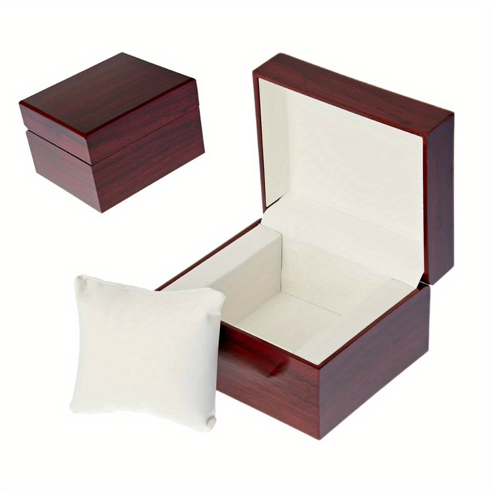 

Wooden & Jewelry Box - Slot Storage For Watches, Bracelets, And Bangles - Packaging