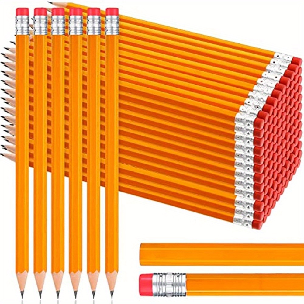 أقلام رصاص 50 قطعة 20 قطعة أقلام خشبية ملونة برأس مطاطي لوازم مدرسية مكافأة للطلاب لوازم قرطاسية للحفلات التفاصيل 1