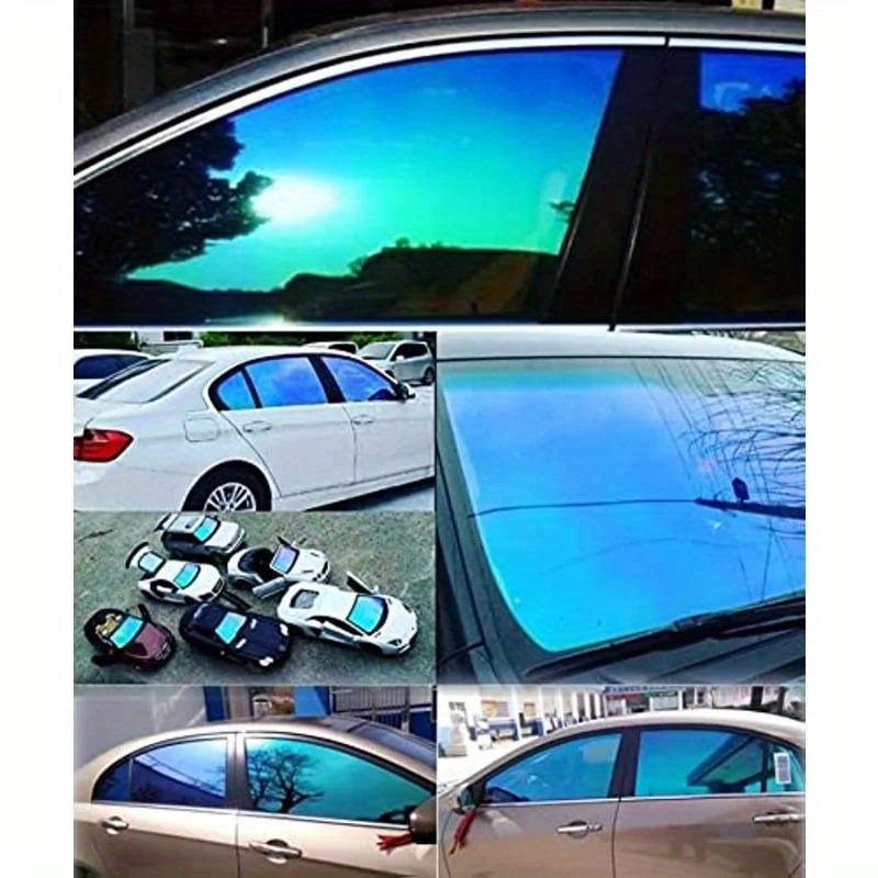 film de fenêtre de voiture bleu     - protection uv & isolation thermique, film solaire   aux rayures pour un confort de conduite amélioré 3