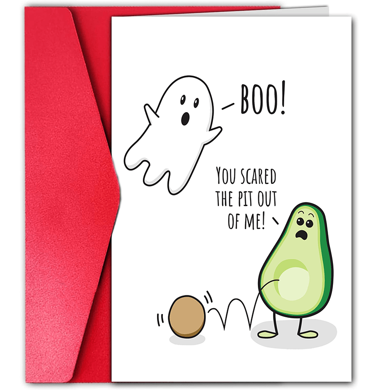 

Funny Avocado Card - Perfect For Anyone, Cartoon Animal Theme, Ideal For Birthdays & Gift Packaging