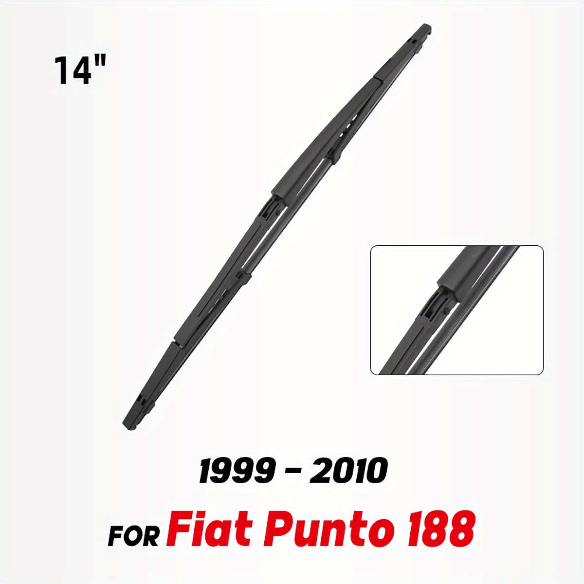 TEMU 14" Rear Wiper Blade For 188, Suitable For Models From 1999 To 2010, Including 2000 Through 2006, Designed For And Rear Window