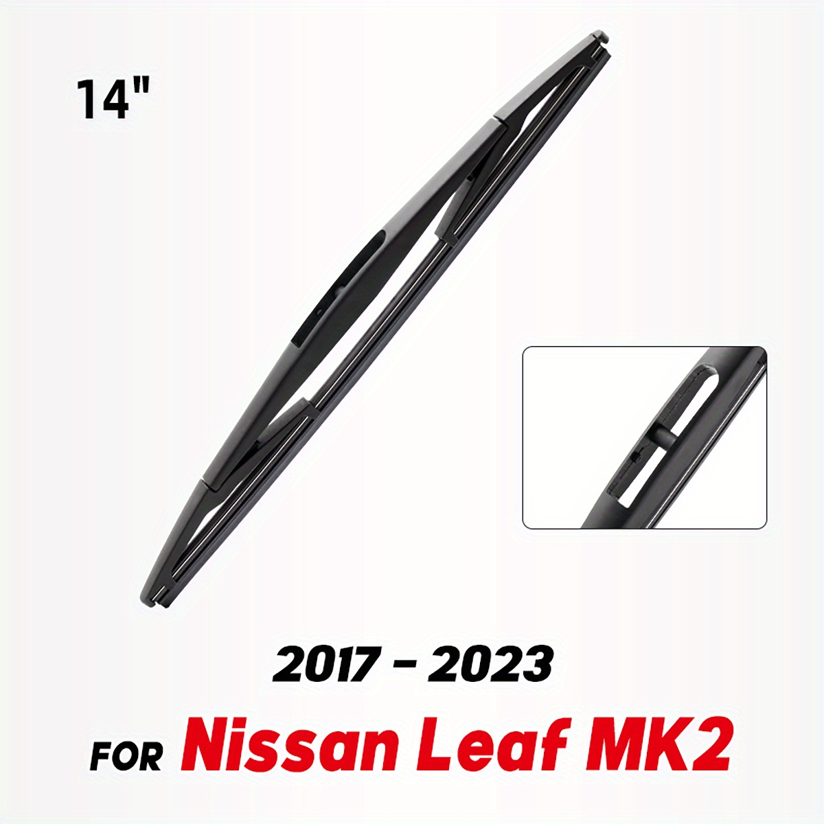 TEMU 14" Rear Wiper Blade For The For Leaf Mk2 Models From 2017 To 2020, Suitable For And Rear Window