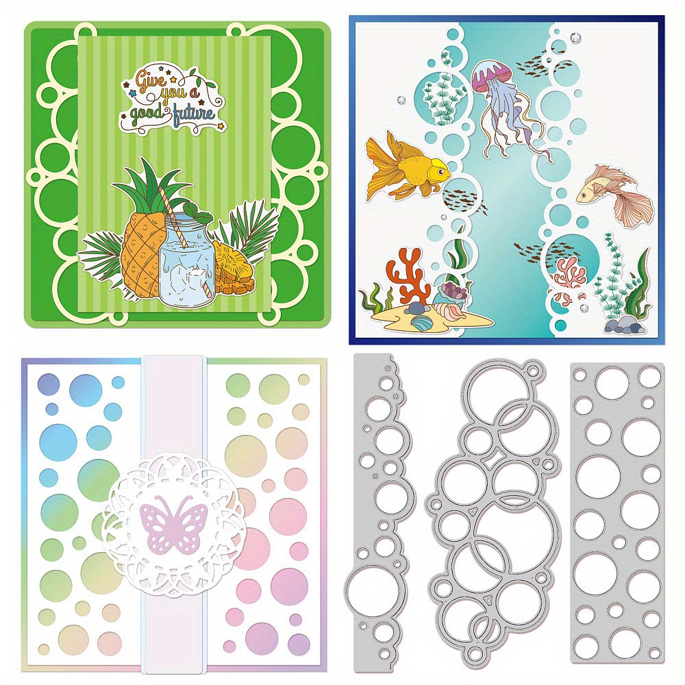 

1set 3pcs Cutting Dies Metal Embossing Stencils Die For Card Making Decoration Diy Scrapbooking Album Decor