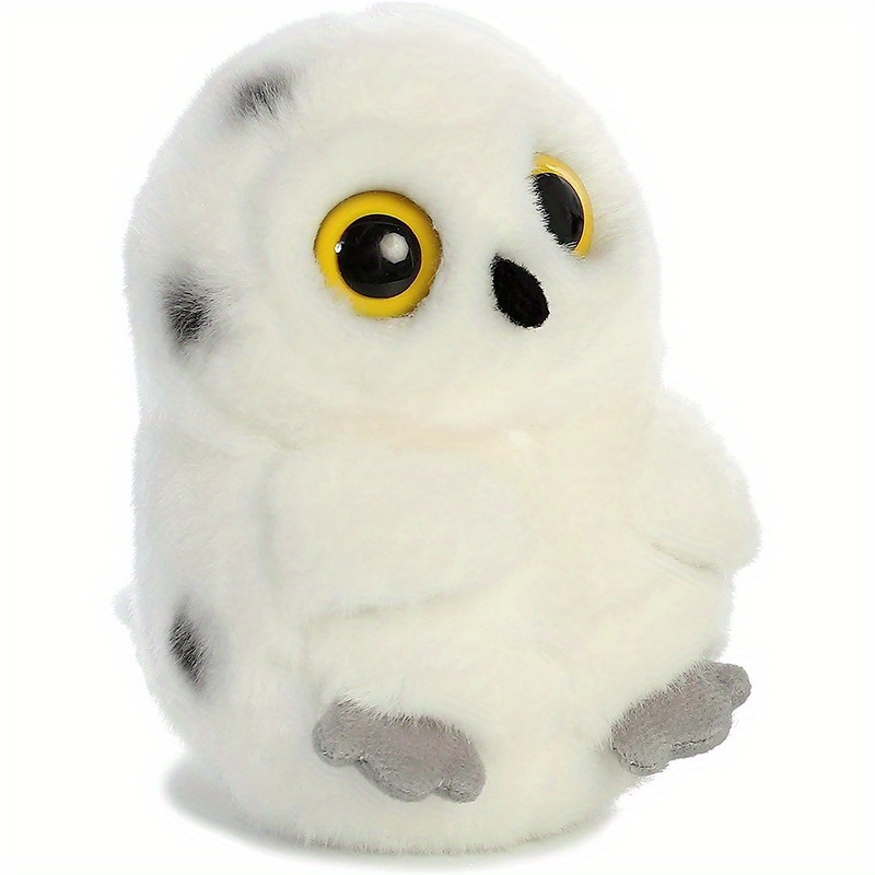 

1pc, White Round Rolling Cute Owl Plush Toy Home Decoration Halloween Christmas Gift, Toys For Kids, Birthday Gifts For Boys And Girls, Gifts For Kids, Children's Gifts, Party Gifts