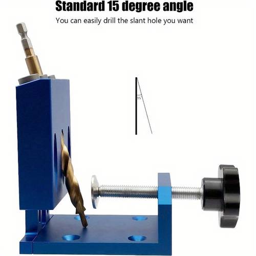pocket hole jig kit adjustable woodworking jig with 3 pocket hole angle drill pocket carpentor tools jointers carpentry locator for pocket holes angle drilling