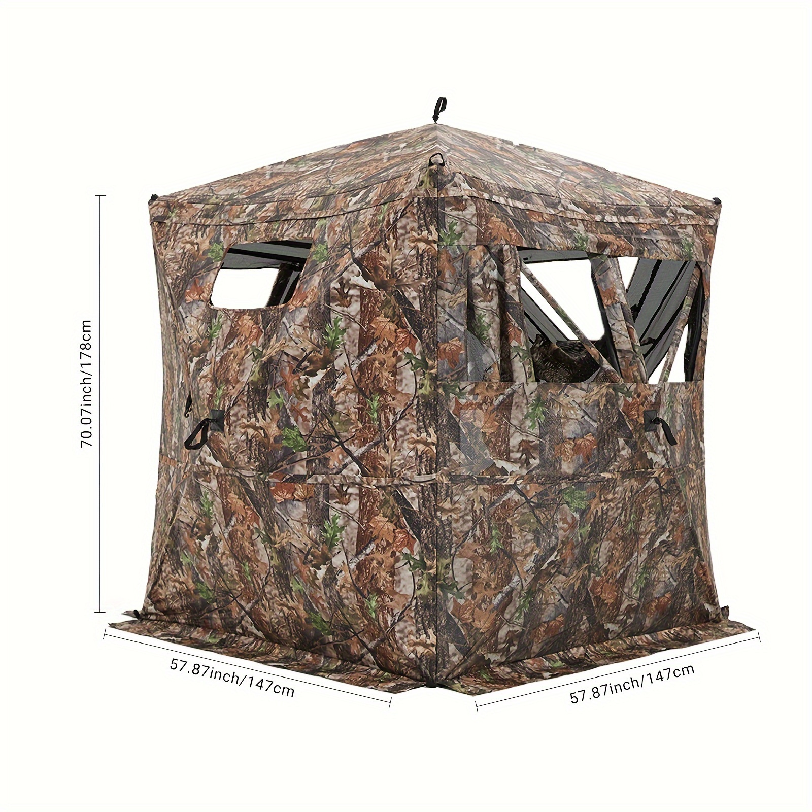 TEMU Portable Hunting Blind Tent With Surroundview Technology And Ultra-quiet Door For Superior Hunting Experience