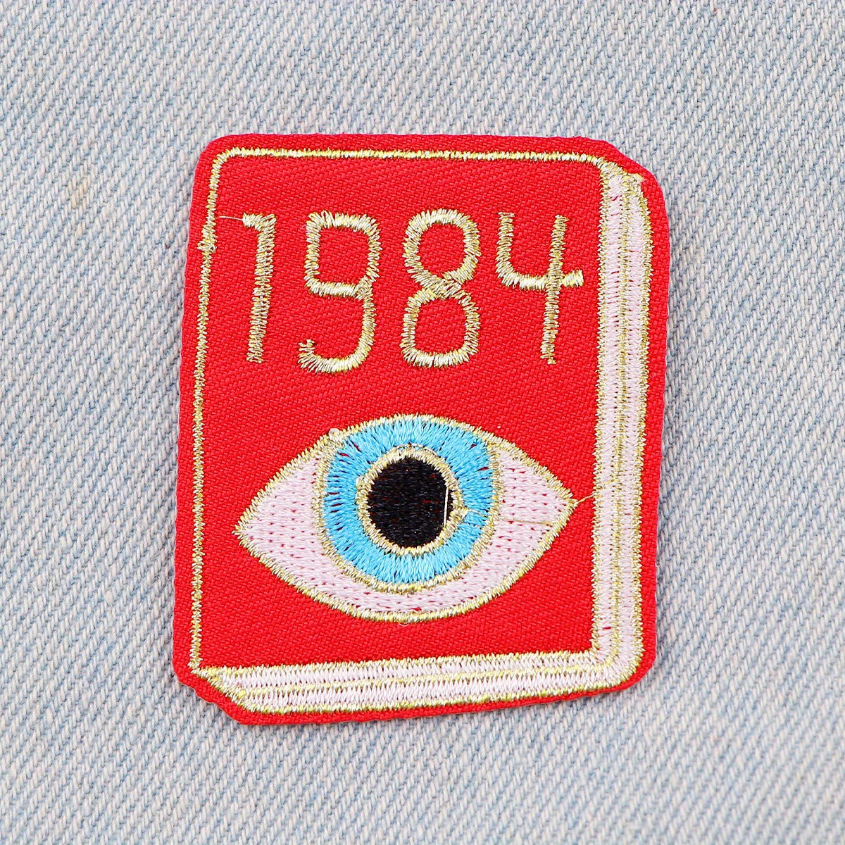 Image of 1pc Of Fabric Patch For Garments, Ideal For Projects, Camping, And Sewing; Includes Embroidered Designs