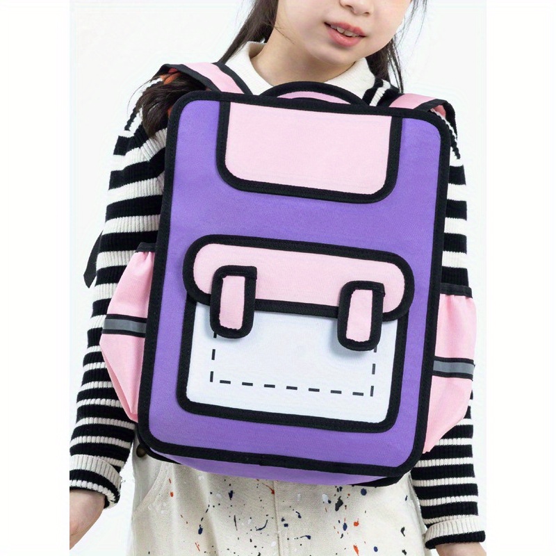 

New Cute Cartoon Anime Backpack, Unique School Bag For Students