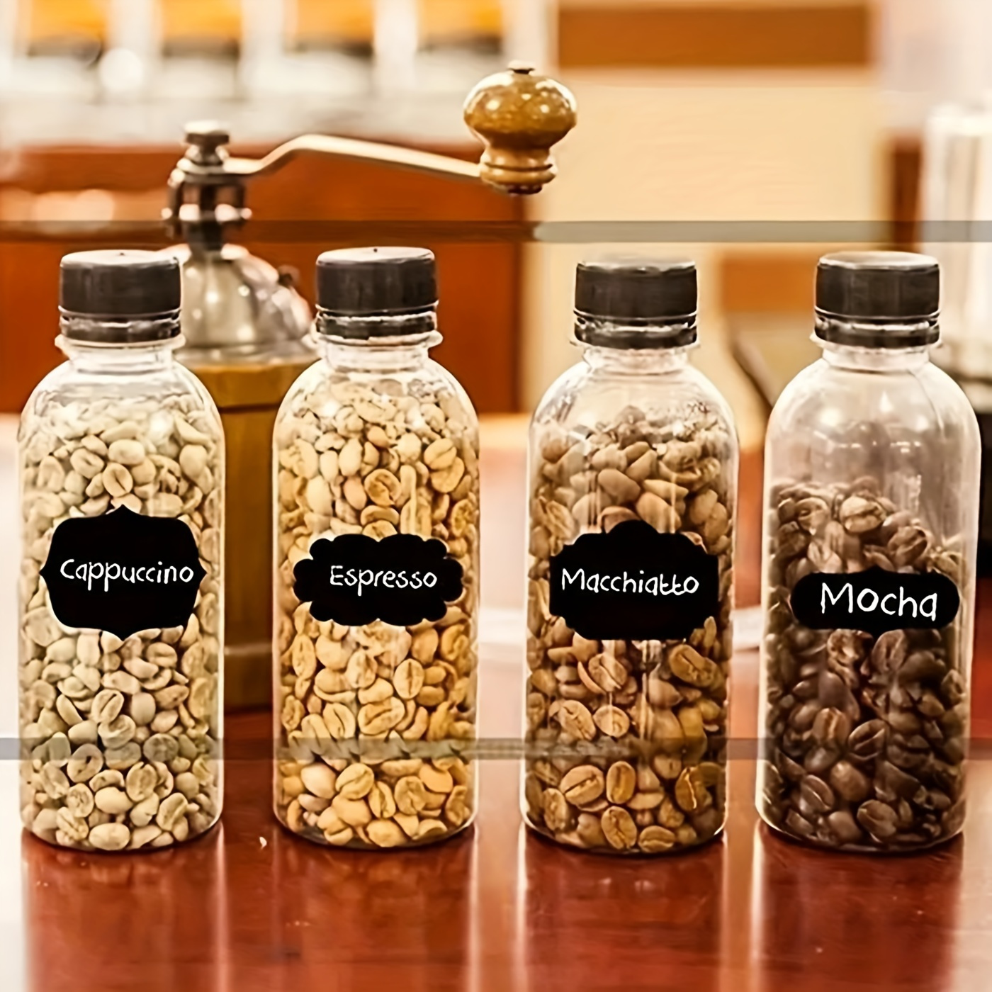 36pcs Food Storage Container Labels with Pen - Glue-Free, Self-Adhesive, Blackboard Sticker for Spices, Cheese, and More - Kitchen Accessories