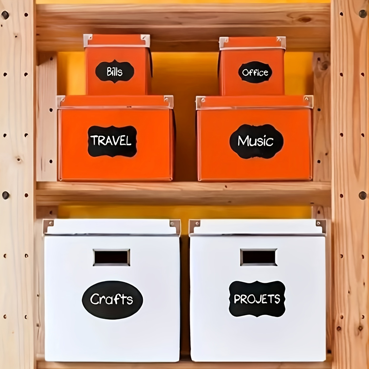 36pcs Food Storage Container Labels with Pen - Glue-Free, Self-Adhesive, Blackboard Sticker for Spices, Cheese, and More - Kitchen Accessories