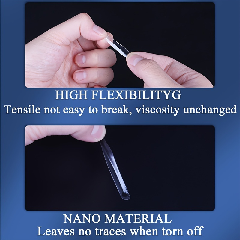 120pcs Clear Gel Display Adhesive Points, Removable Double-Sided Sticky Pads for Wall Hanging & Figure Display - Office Essentials