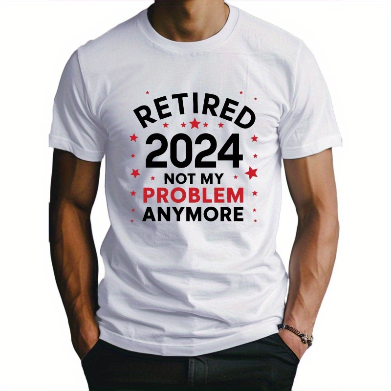 

Retired 2024 Fitted Men's T-shirt, Sweat-wicking And Freedom Of Movement