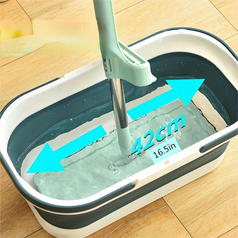 

Collapsible Mop Bucket, Multi-functional Portable Folding Basin For Household Cleaning, No Electricity Required, Ideal For Living Room & Bathroom Use