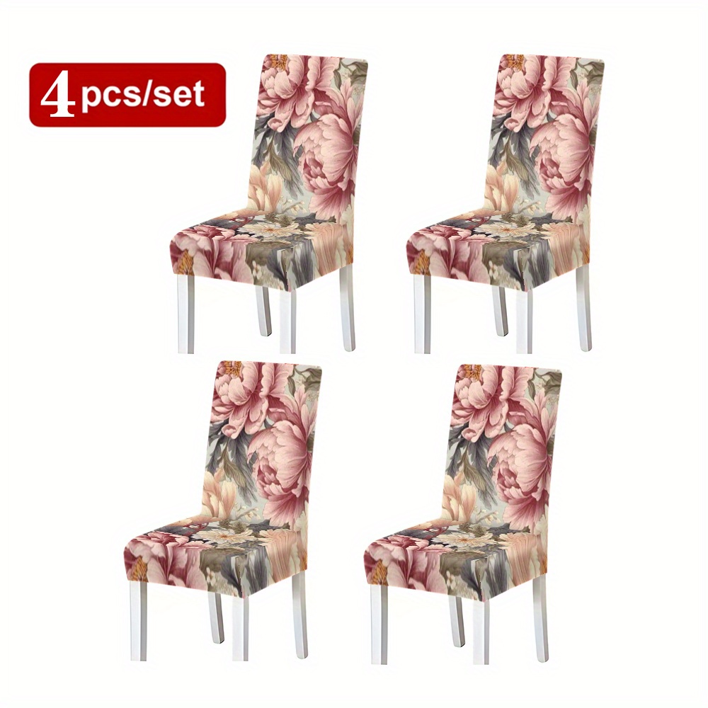 

Stretchable Chair Cover Set (2/4/6 Pcs) - Waterproof & Dirt-resistant, Perfect For Parties, Weddings & Events, Easy Care - Machine Washable, Universal Fit For Home, Kitchen, Hotel & Restaurant Decor