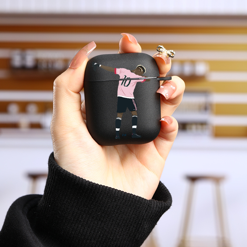 Ovitek iz silikona s podobo nogometaša za for airpods 1/2, for AirPods Pro - združljiv z 2. generacijo, šok odporen zaščitni etui za slušal