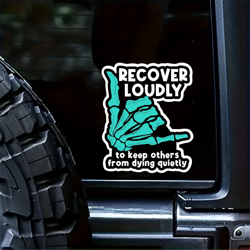

Recover To Keep Others From Dying Quietly Sticker Addiction Recovery Awareness Stickers Teal Ribbon Addiction Recovery Support Gifts Decoration For Laptop Bottle Car Window