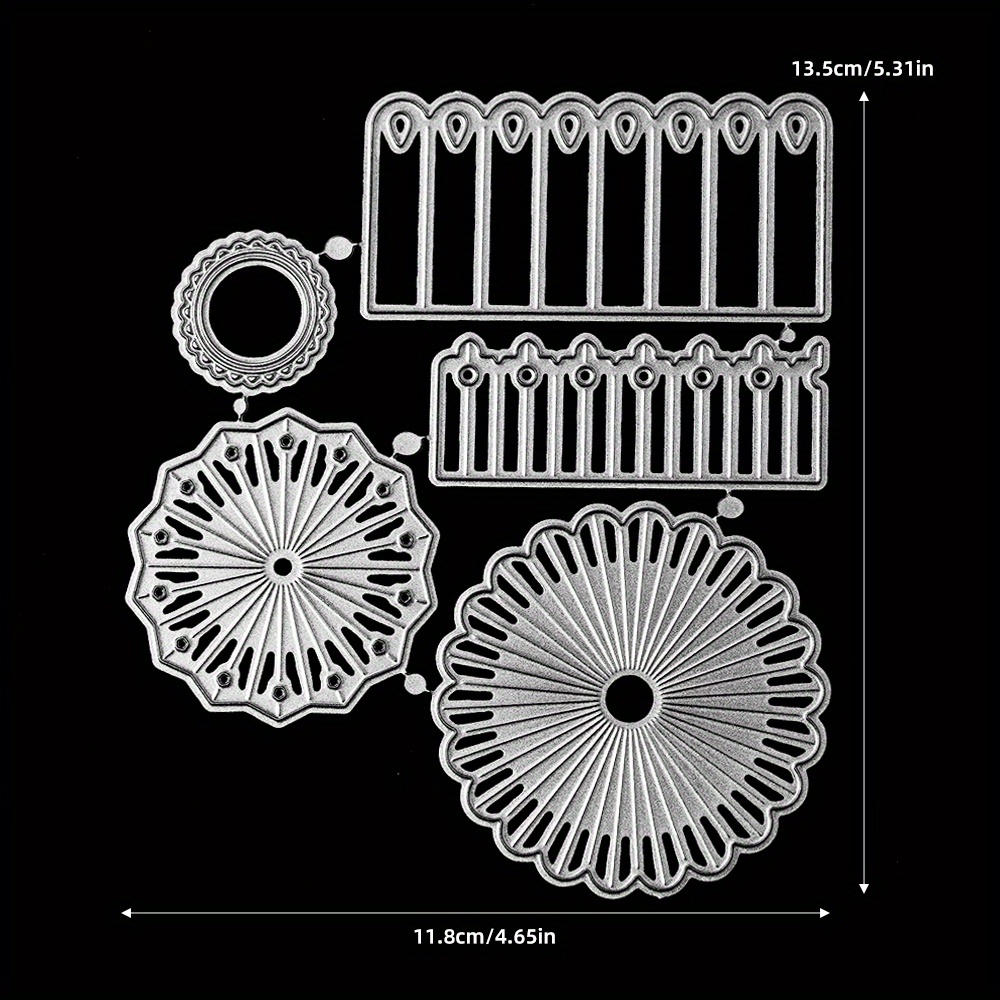 Image of 3d Rosette Metal Cutting Dies For Diy Scrapbooking, Card Making & Embossing - Ideal For Birthday, Thank You & Holiday Cards, Scrapbooking Supplies