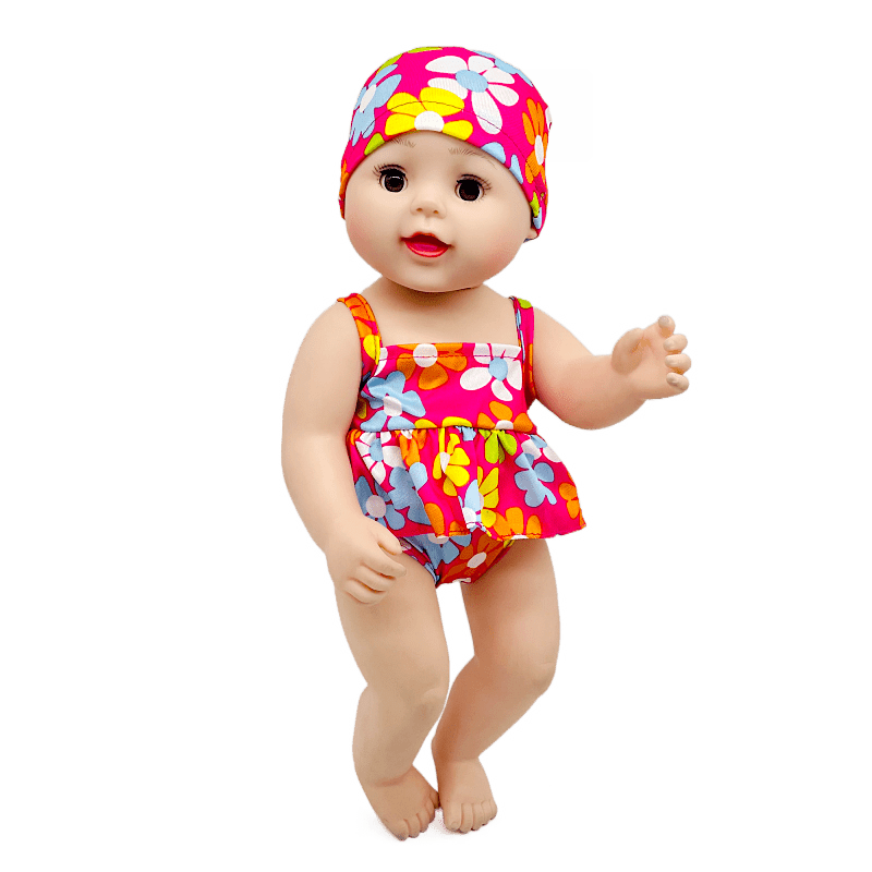 4-piece Swimsuit Set For 43cm Dolls – Fits 15-18 Inch Dolls – Includes ...