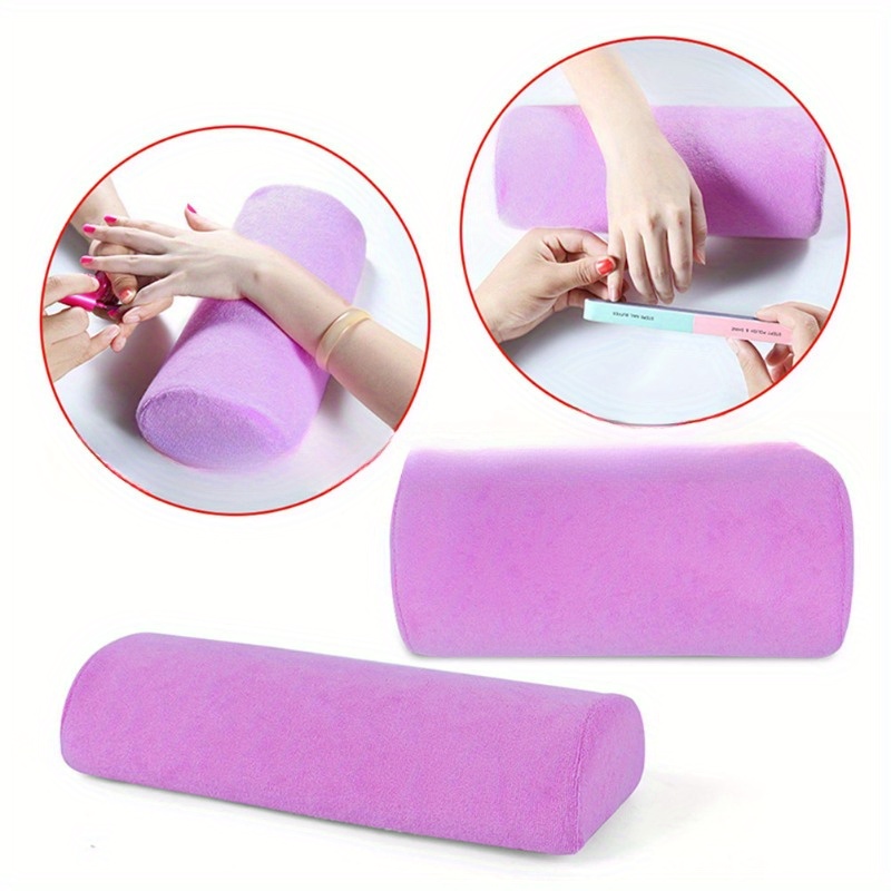 

Professional Nail Art Arm Rest, Soft Sponge Pillow Handrest, Nail Table Cushion, Heart Leather Palm Support, Essential Nail Technician Desk Accessory - 1pc