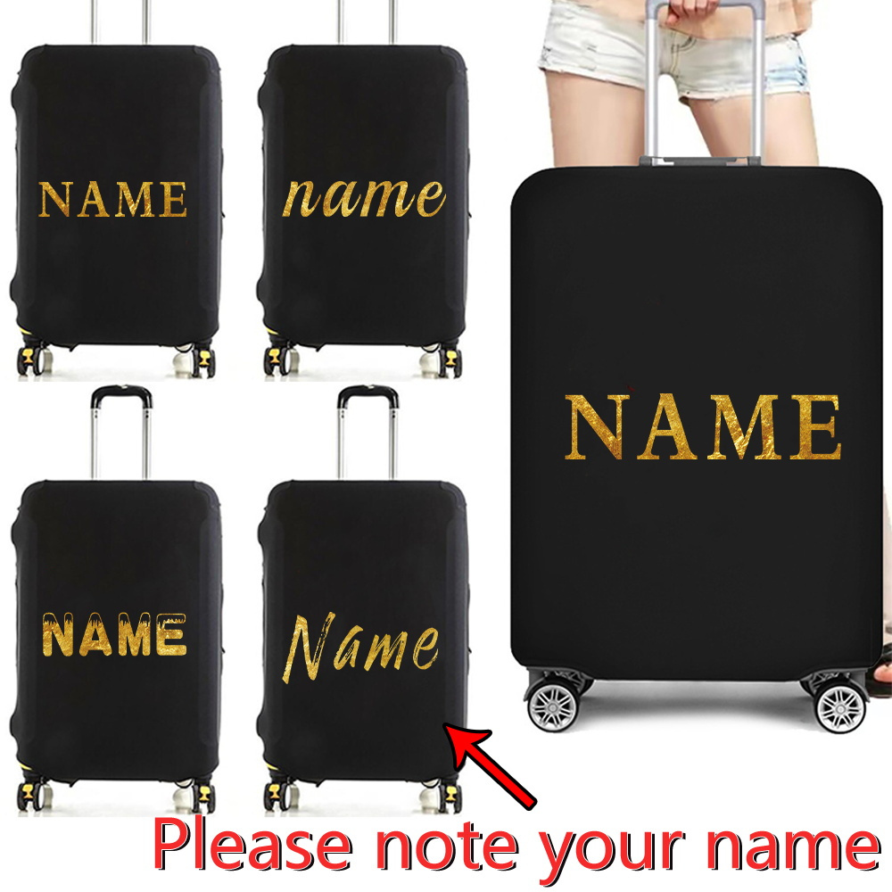 

Nylon Luggage Cover For 18-32 Inch Suitcase – Dust Bag, Protective Travel Case – Customized Name Print