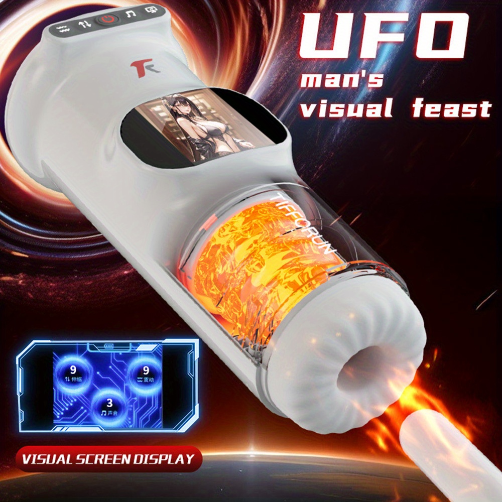 MEMIO A Pce Automatic Retractable Aircraft Cup Male Masturbator Blowjob Vibration Machine Real Vagina Pocket Pussy Penis Oral Masturbation Cup Adult Sex Toy for Man