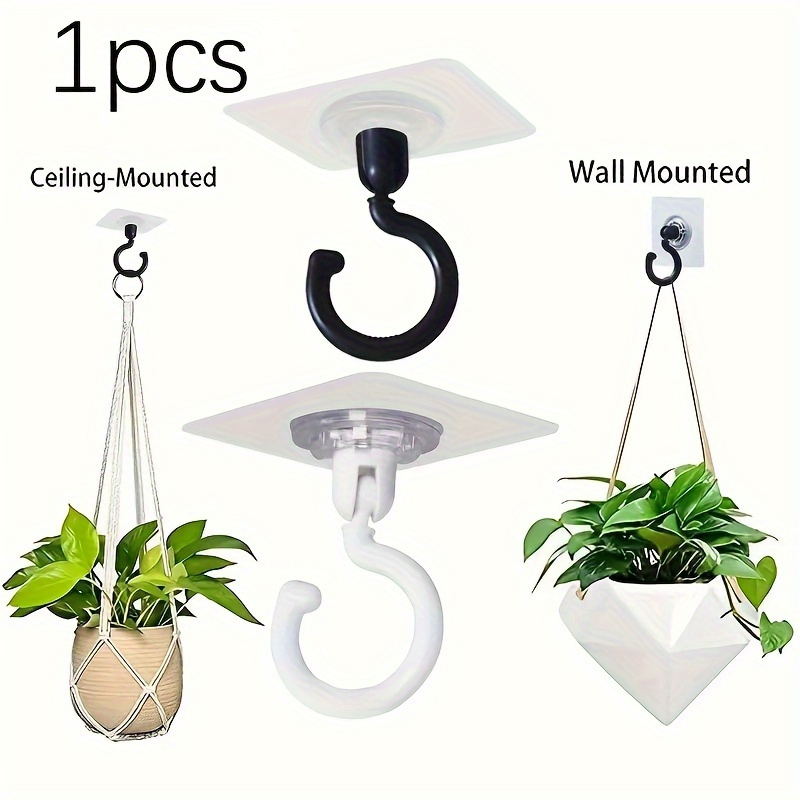 

Versatile 360° Rotatable Ceiling Hook - Self-adhesive, Multi-use For Mosquito Nets, Bed Canopies & Patio Use