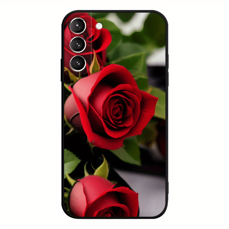 TEMU Phone Case: Roses Tpu Soft Matte Case For S10 S20 S21 S22 S23 S24 Note 10 20 Fe Lite   Ultra A35 A55 A05 A05s A73 A72 A71 A53 A52s A51 A50s A42
