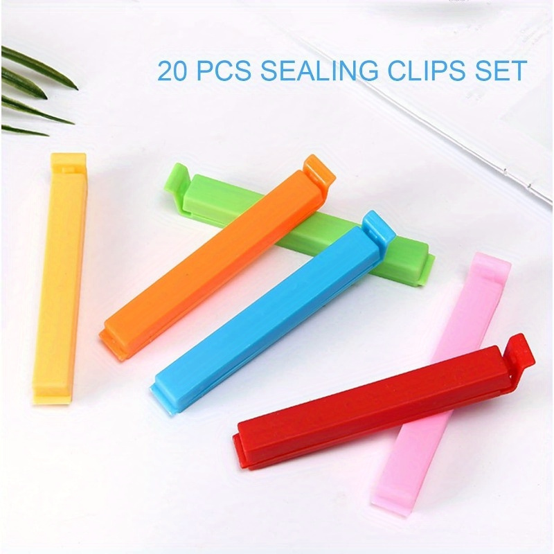 20 reusable food bag sealing clips snacks bread and more   plastic sealing chains in china keep   for   details 6