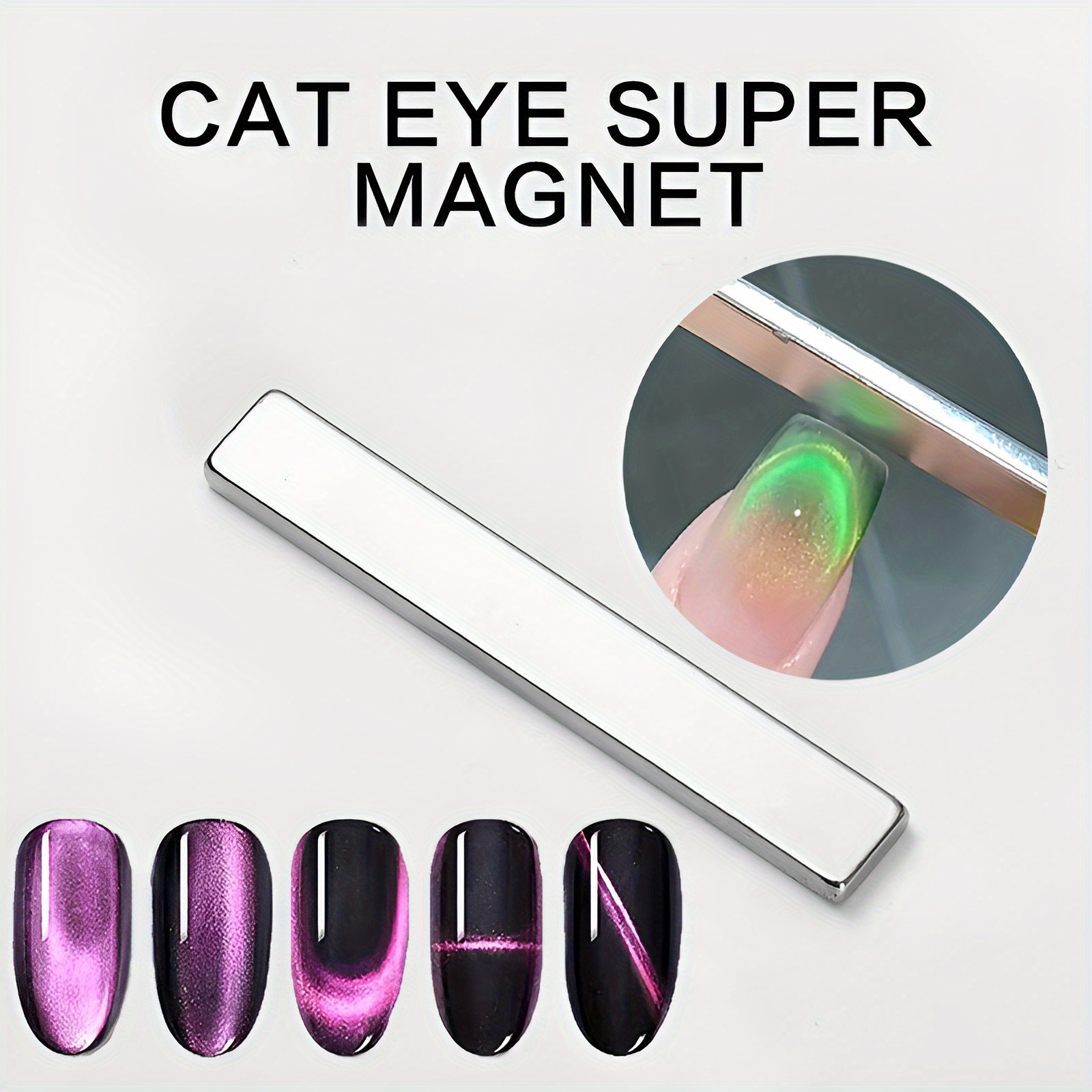 

Dual-ended Magnetic Nail Art Wand For 3d Cat Eye Effect, Unscented Manicure Diy & Salon Magnet Stick For Gel Polish , Nail Painting Tools For Festive Manicure