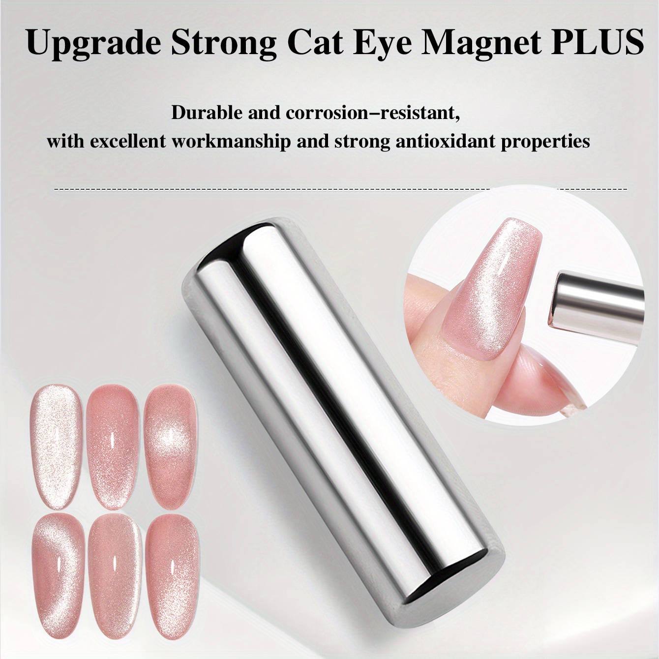 

1pc 3x0.6cm Round Nail Art Cat Eye Gel Magnetic Pen For Gel Polish 3d Cat Eye Nails Painting Nail Art Strong Magnetic Stick Manicure