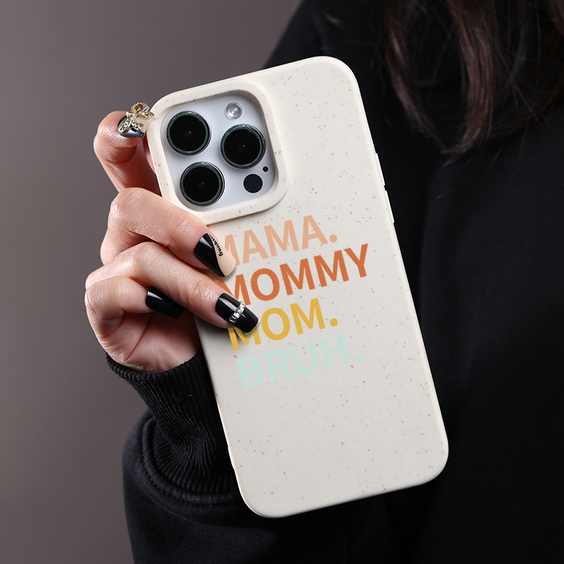 

Shockproof Silicone /7/8 Plus/x/xs/xr/11/12/13/14 Mini/pro/max - "mama Mommy Mom Bruh" Design, Soft Camera Protective Back Cover For Men & Boys