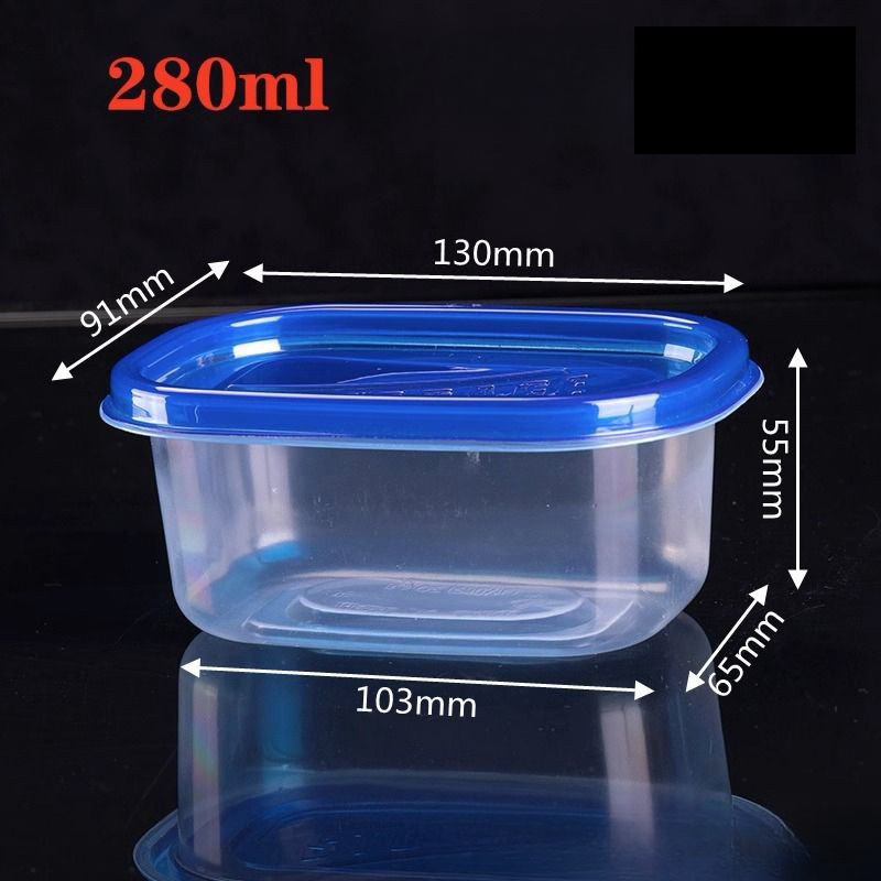 10 pcs 280ml reusable plastic lunch boxes with lids   food storage yogurt   hand washable details 4