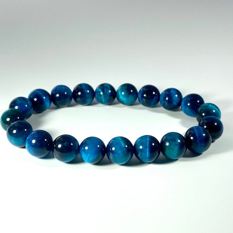 

Men's 8mm Eye Bead Bracelet - Natural Stone,