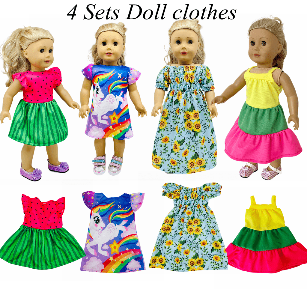 accesorios ropa muñecas 18 pulgadas conjuntos vestidos Temu El