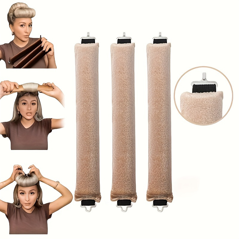 

1/3 Piece Thickened Flexible Curlers For Easy Overnight Waves - No-heat Hair Rollers For All Hair Types