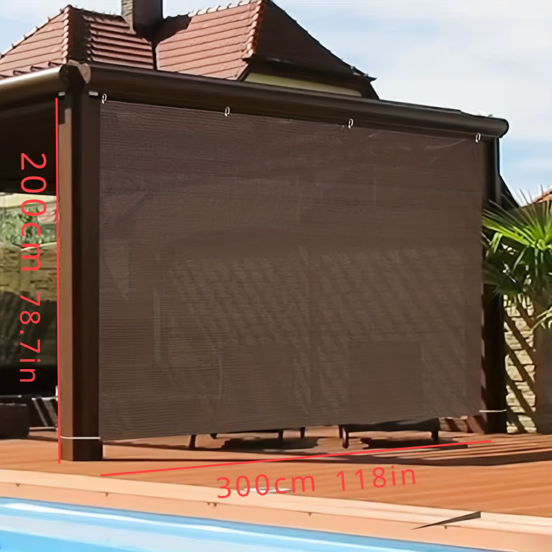 

Uv-protected Privacy Screen With Grommets - Thick, Encrypted Sun Shade Net For Outdoor Patio, Pergola & Greenhouse