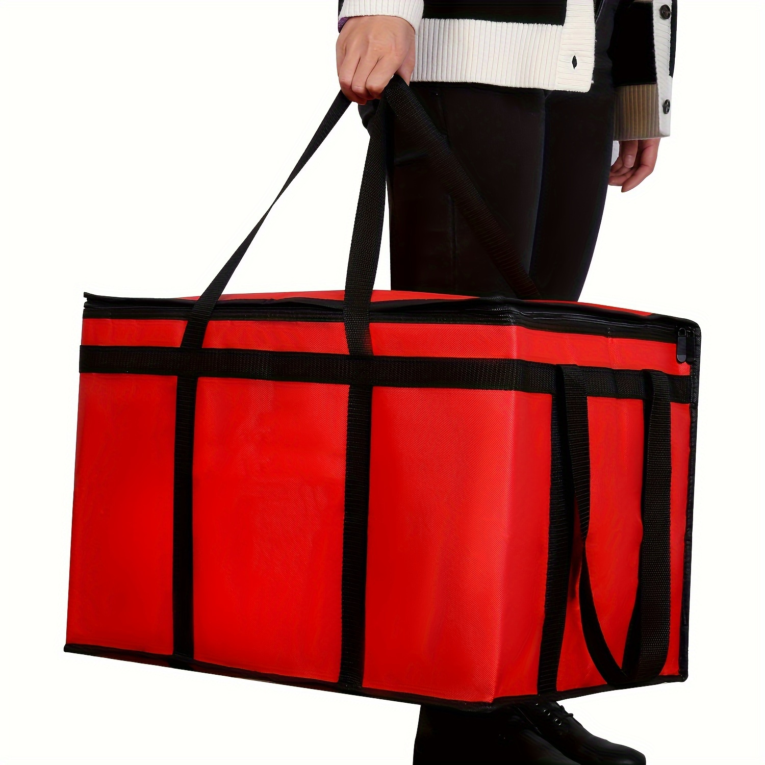 TEMU Borsa da picnic isolata XXXL, custodia termica a per campeggio e spiaggia, borsa frigo morbida a di perdite per barbecue e feste , borsa termica