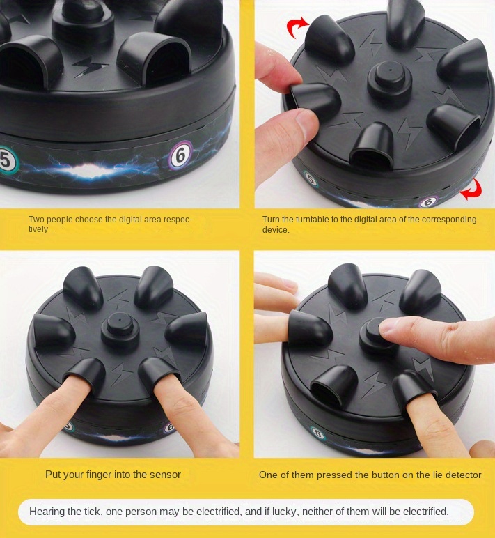 six finger lie detector: party game fun joking details 3
